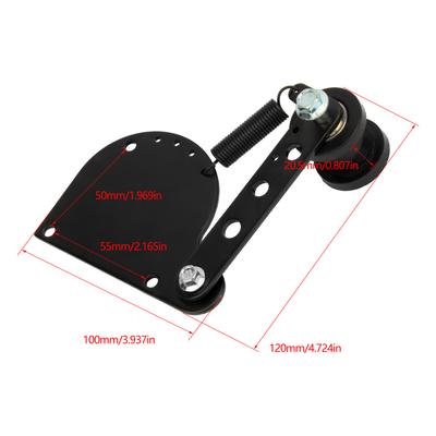 Napinacz do łańcucha motocyklowego Trwały Profesjonalny Czarny Praktyczny Do silnika 2-suwowego 49cc 66cc 80cc Rower motorowerowy