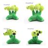 Plush Threepeater Plant Vs Zombies Doll 17cm Stuffed Toy For Kids' Gifts