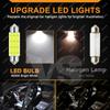 10/20/50 PCS C5W LED Bulbs Festoon 31mm 36mm 39mm 41mm COB 12V 7000K White Car Interior Dome Reading Trunk License Plate Lights Bulbs 7
