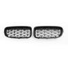 Gloss Black Diamond Front Kidney Grille Grills for BMW F30 328i 335i 2012-2016