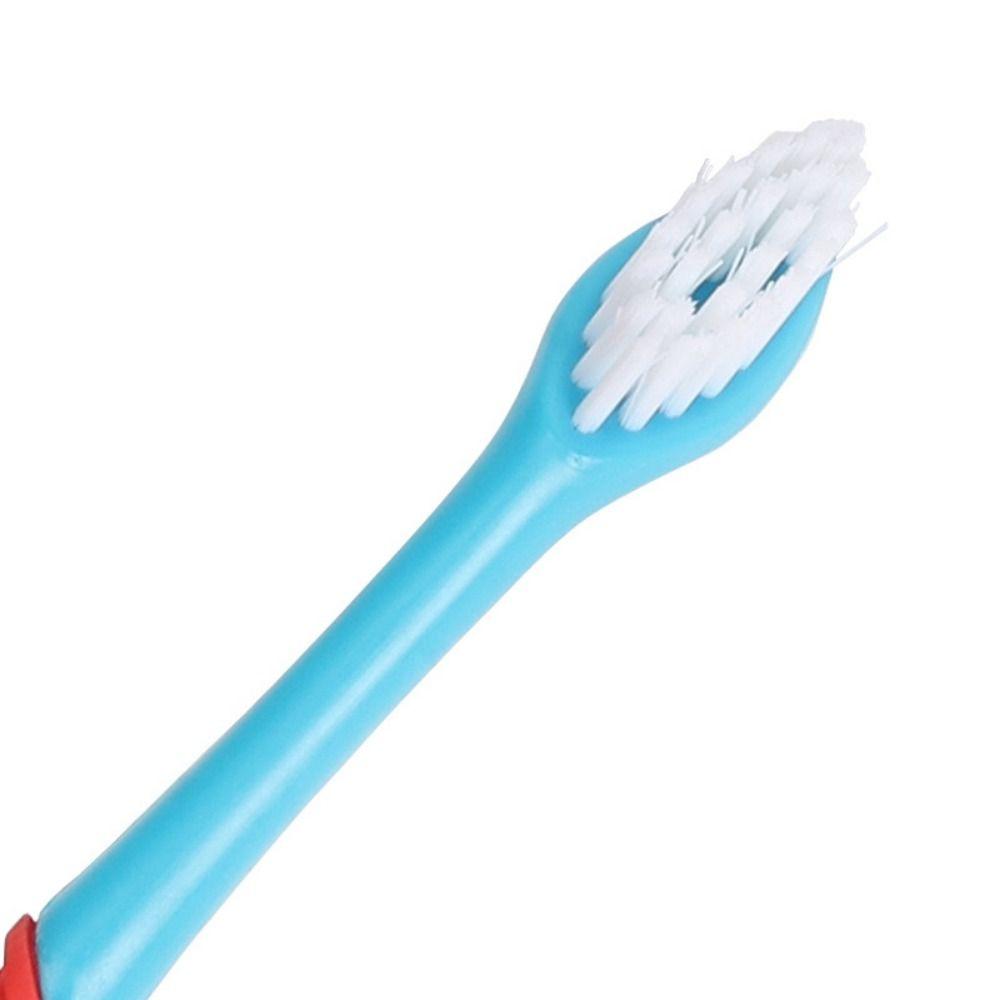 Plastic Pet Double Head Toothbrush 360° Pet Finger Toothbrush  For Dogs Cats