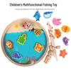 Magnetic Wooden Fishing Game for Kids - Educational Toy for Boys and Girls