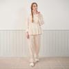 Lunaluz Women S Cotton Long Sleeve Two Piece pajamaS Fomini