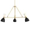 3 Light Modern Diablo Shades Sputnik chandelier light Fixture Handcrafted Artistic Chandelier Pendant