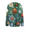 Women's Fashion Printed Long Sleeve Knitted Cardigan Button Down Jacket