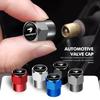 Aluminum Alloy Car Wheel Tire Valve Caps Tyre Rim Stem Covers Car Dustproof Tire Cap For Toyota GR YARiS C-HR Corolla Prius
