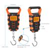 50KG Digital Fishing Scale with Ruler Portable Travel Luggage Weighing Scale Digital Fishing Scale Kitchen Food Scale