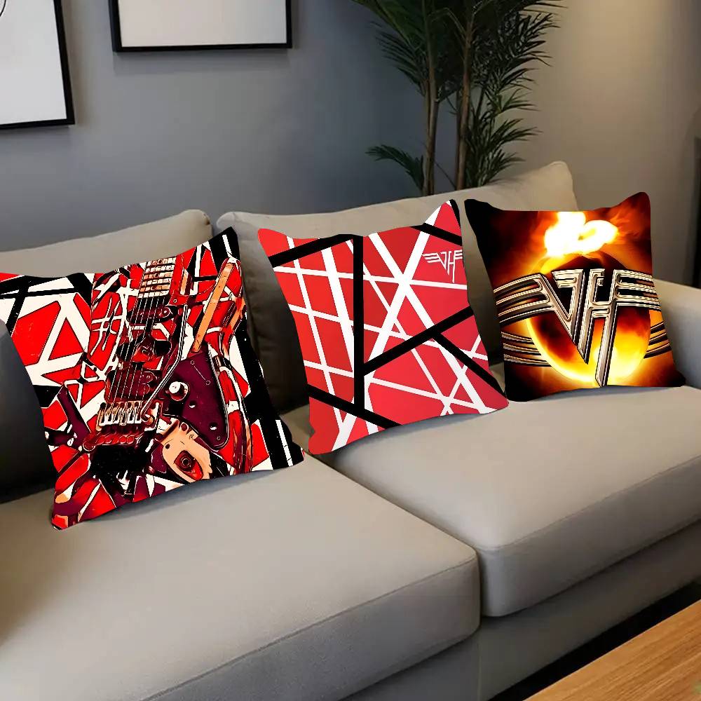 Eddie Van Halen Music Pillow Case Square Pillow Bedroom Sofa Leisure Comfort Cushion Car Living Room Home Decoration