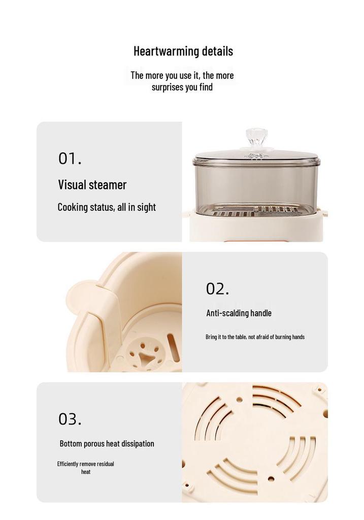 Multi-Functional Mini Egg Cooker for Breakfast, Steamed Egg Cooker 110V, USA, Japan, Taiwan, Canada