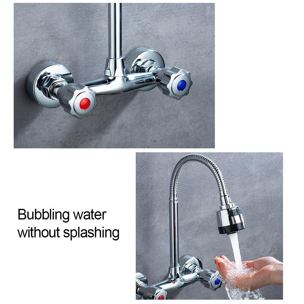 Metal Water Tap Mixing Valve Hot and Cold Diverter Valve Modern Out Water Inlet Valve