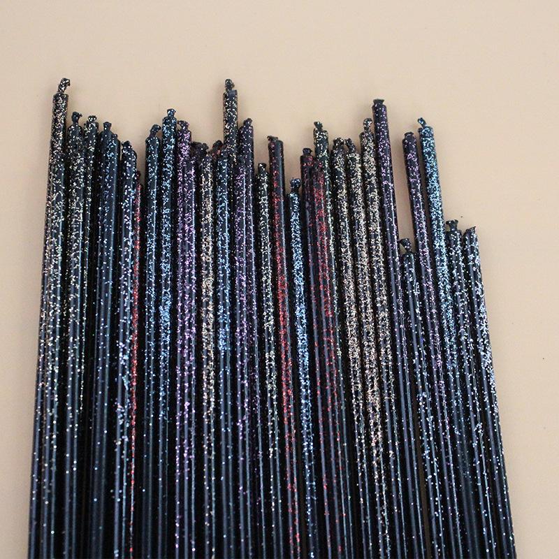 New Birthday Line Candle 6 Individually Packaged Glitter Atmosphere Creative Birthday Party Cake Decoration Candles