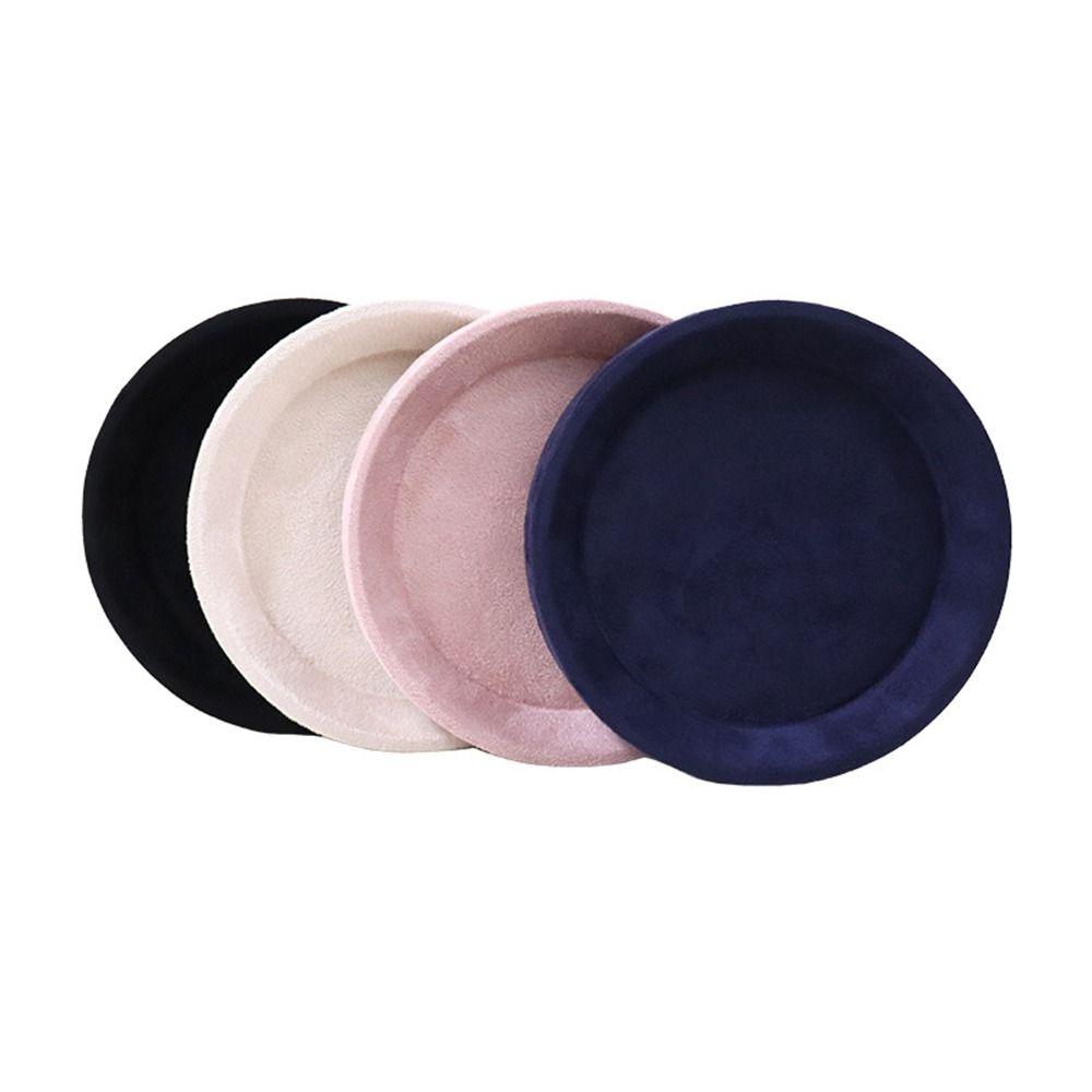 DIY Velvet Jewelry Display Tray Exquisite Solid Color Jewelry Storage Tray Blank Box Luxury Jewelry Tray Show Stand Photo Props