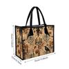 Gothic Raven Candle Print Tote Bag Dark Vintage Style Casual Large Capacity Daily Handbag