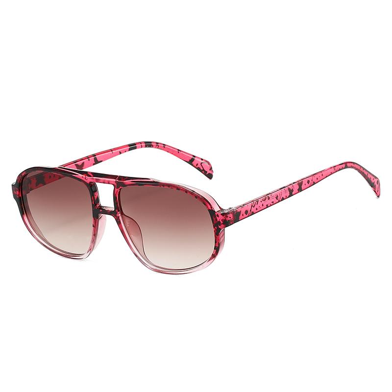 Retro Double Bridge Sunglasses UV400 Vintage Fashion for Men Women Minimalist Brand Outdoor Driving Trendy Sun Glasses