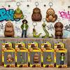 Disponibile Portachiavi Serie Piano di Trasformazione del Castoro Figura Hoppers Action Figure Modello di Film Giocattoli Regalo per Bambini Decorazione Zaino