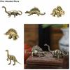Small Alloy Dinosaur Statue Mini Vintage Dinosaur Miniatures DIY Animal Children Dinosaur Feng Shui Decor