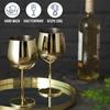 6PCS Stainless Steel Glass Cocktail Creative Metal Wine Glass Bar Restaurant Champagne Red Wine Glass Drinkware Barware Cup