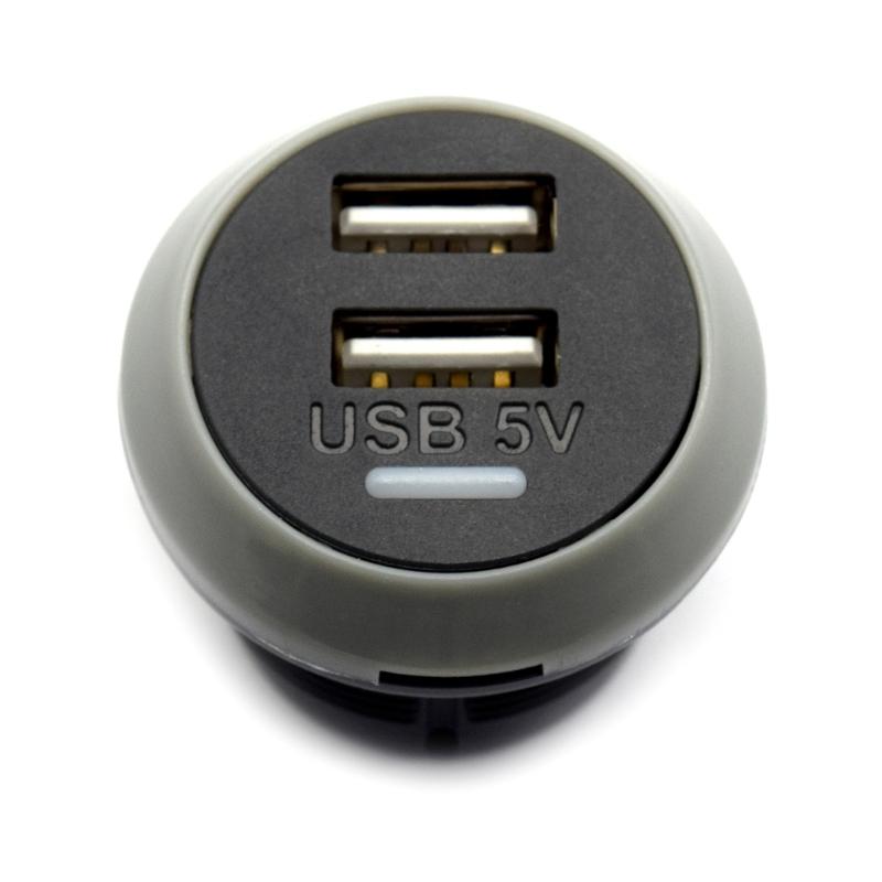 Dual USB Charger Socket Power Outlet 3.1A/4.8A/3.1A To 4.2A for Car Boats Marine RV Mobile