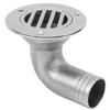 Durable Boat Floor Drain 316 Stainless Steel Marine 90 Degree Boat Floor Deck Water Drain38MM
