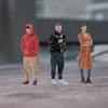 Set of 3 Practical 1/32 Scale Painted Resin Miniature Figures Models for Realistic Lifelikes Figurines Creations