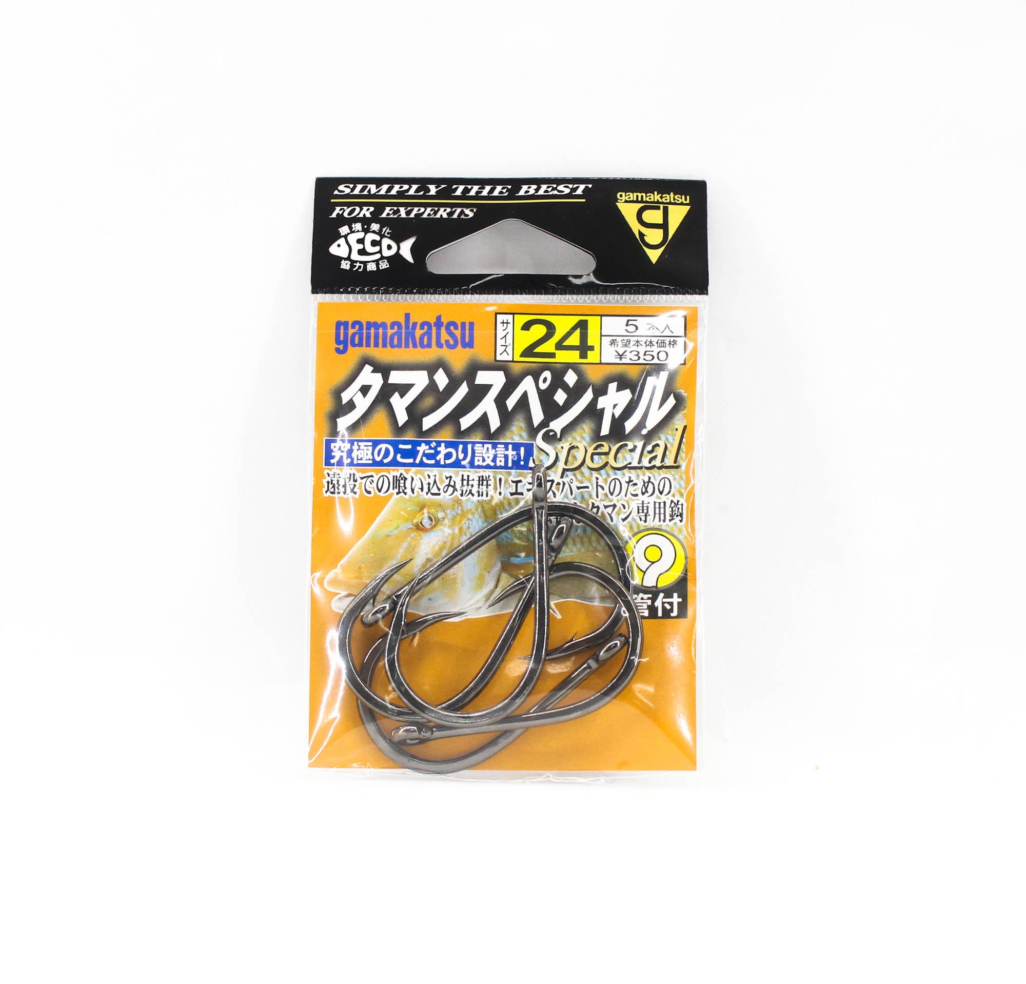 Gamakatsu 67141 Taman Special Hook NS Size 24, 5 Per Pack (4071)