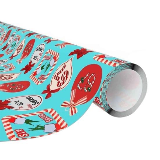 

Рождественская 67-я редакция подарочная упаковочная бумага праздничная праздничная упаковка смешные подарки-приколы для тайного Санты для друзей и коллег 90 синий