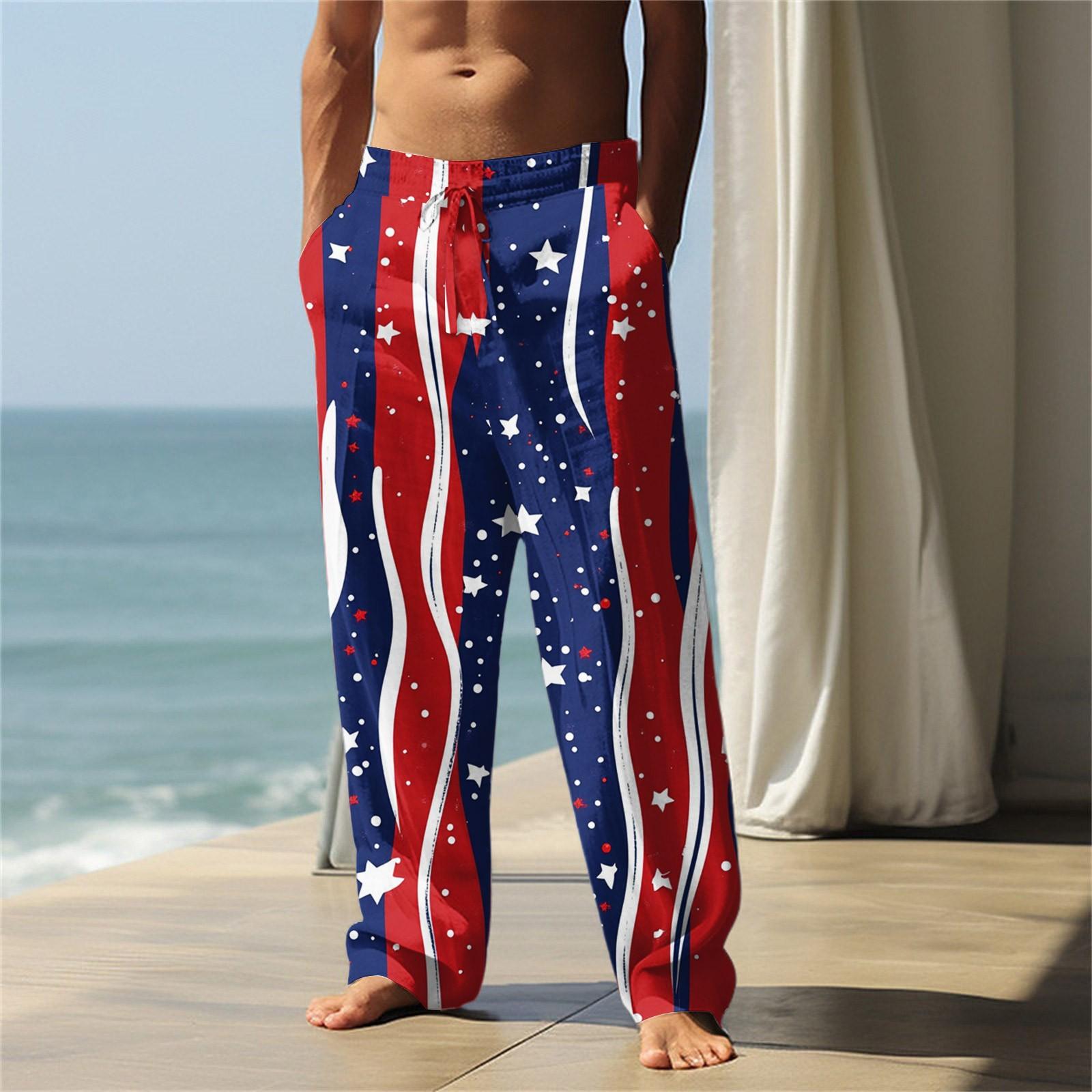 

Independence Day Men s Printed Casual Pants M винний