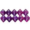 Mixed Colored Dice Polyhedral Dice D8 Dice for DND Boardgame, Educational Accessories Gaming