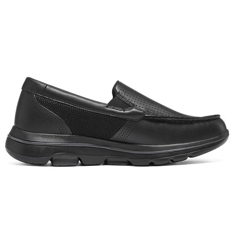 Skechers Go Walk 5 Slip-On Low-Top Leather Walking Shoes Men sneakers Black 216023-BBK