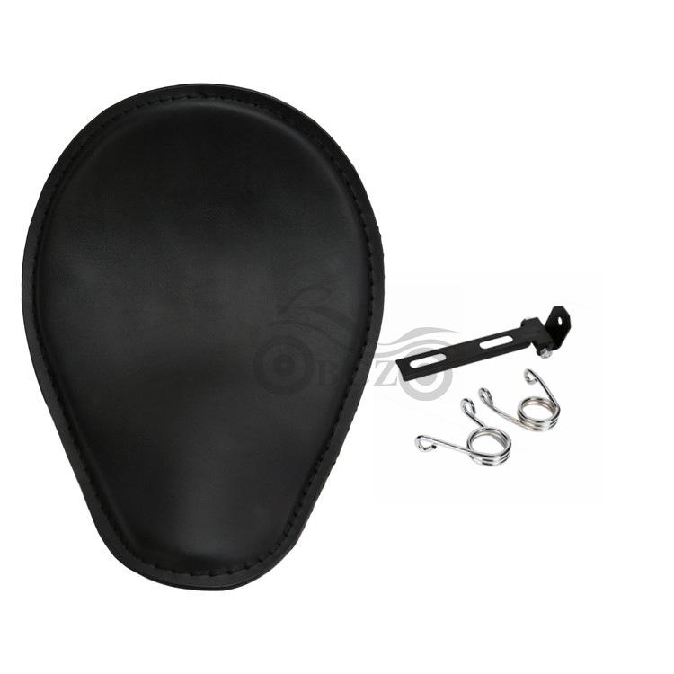 Harley Retro Cruiser Motorcycle Seat & Leather Bag Assembly