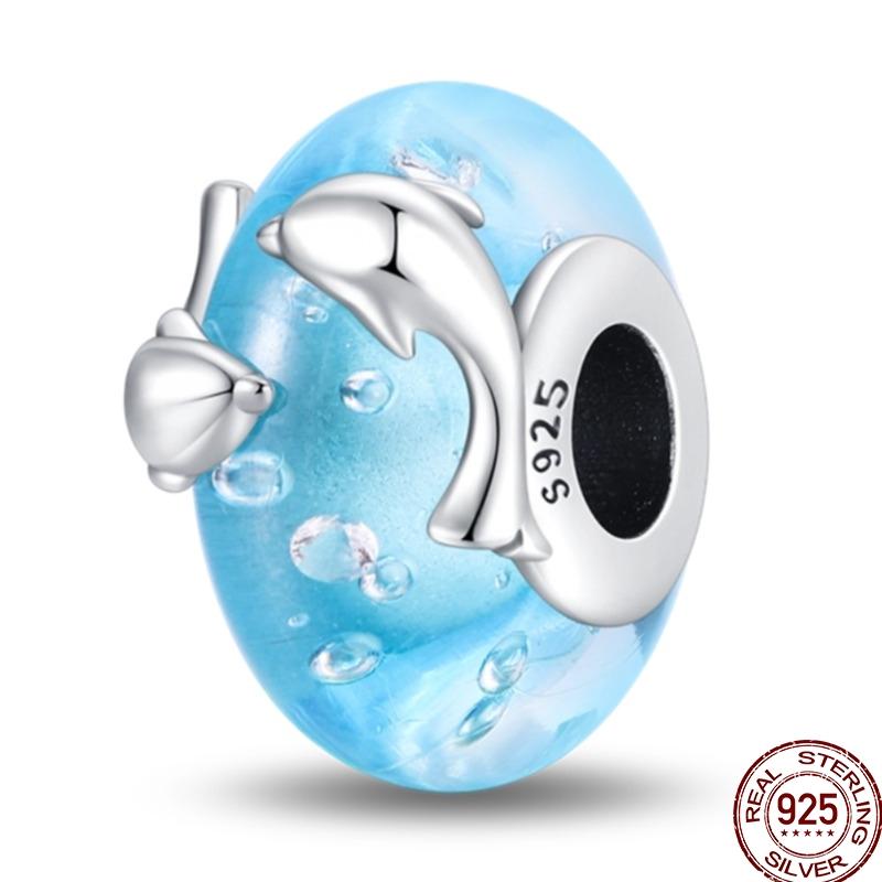 Original Copper Charm Beads Luminous Firefly Tarot Card Perfume Butterfly Bead For Women Diy Bracelet Charm Jewelry