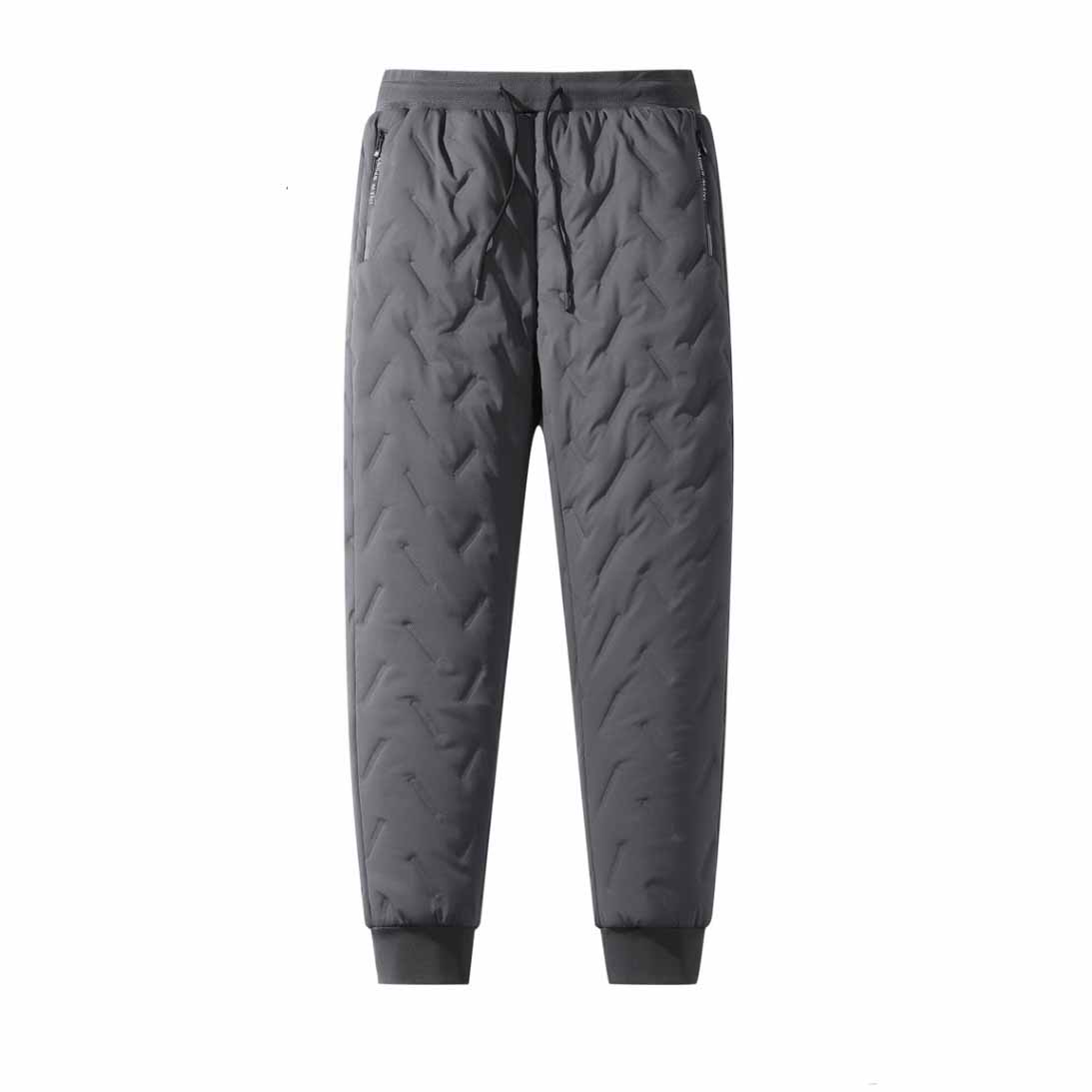 

Men s Autumn Winter Cuffed Casual Pants Lamb Wool Fleece Lined Thickened Warm Casual Sports Loose Cotton Pants 7XL