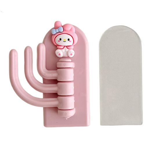 Gancho de Chaveiro Impermeável Desenho Animado Sapo Sem Perfuração Adesivo Não Marcante Armazenamento Gancho Rotativo de Três Ganchos Montado na Parede Cabide de Parede Ferramenta de Armazenamento Doméstico