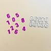 Numbers Cutting Dies Greeting Invitation Message Card Photo Album Making for Festival Birthday Celebration Cards