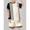 Fashion 3D Printed Casual Pullover, Short Sleeved Shorts, T-shirt Shorts Set