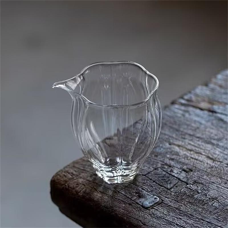 180ml Pączek Kwiatu Odporny na Ciepło Wysokoborosilikowy Szklany Kubek Sprawiedliwości Czajniczek Chahai Zestaw do Herbaty Kung Fu Akcesoria Naczynia do Herbaty