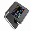 Digital LED Weather Forecast Projector Calendar Humidity Display Alarm Clock(Black)