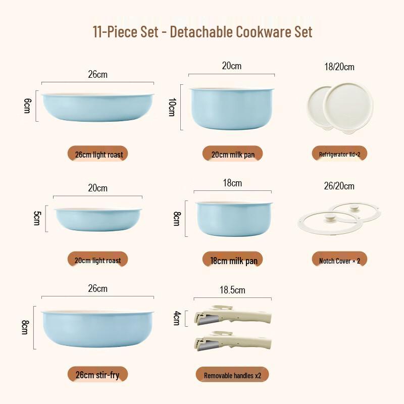 Zhishi Maifan Stone Non-stick Cookware Set