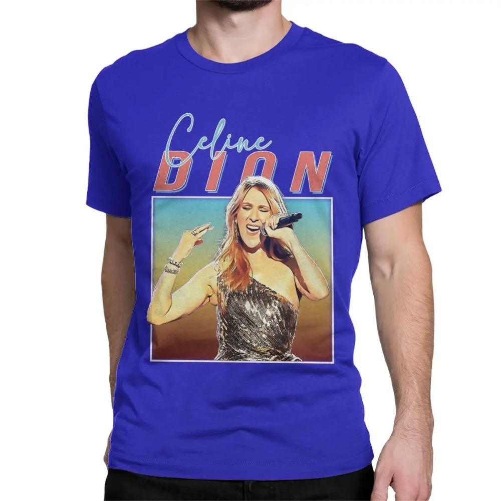 Men's and Women's Celines Dion Titanic Movie T-shirt Punk Rock Metal Short-sleeved Round Neck T-shirt Birthday Gift T-shirt