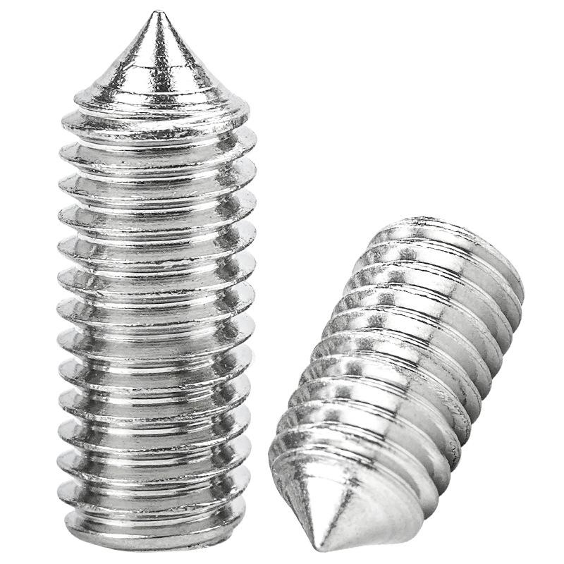 Stainless Steel Hex Socket Set Screw - Pointed Tip, M3 M4 M5 M6