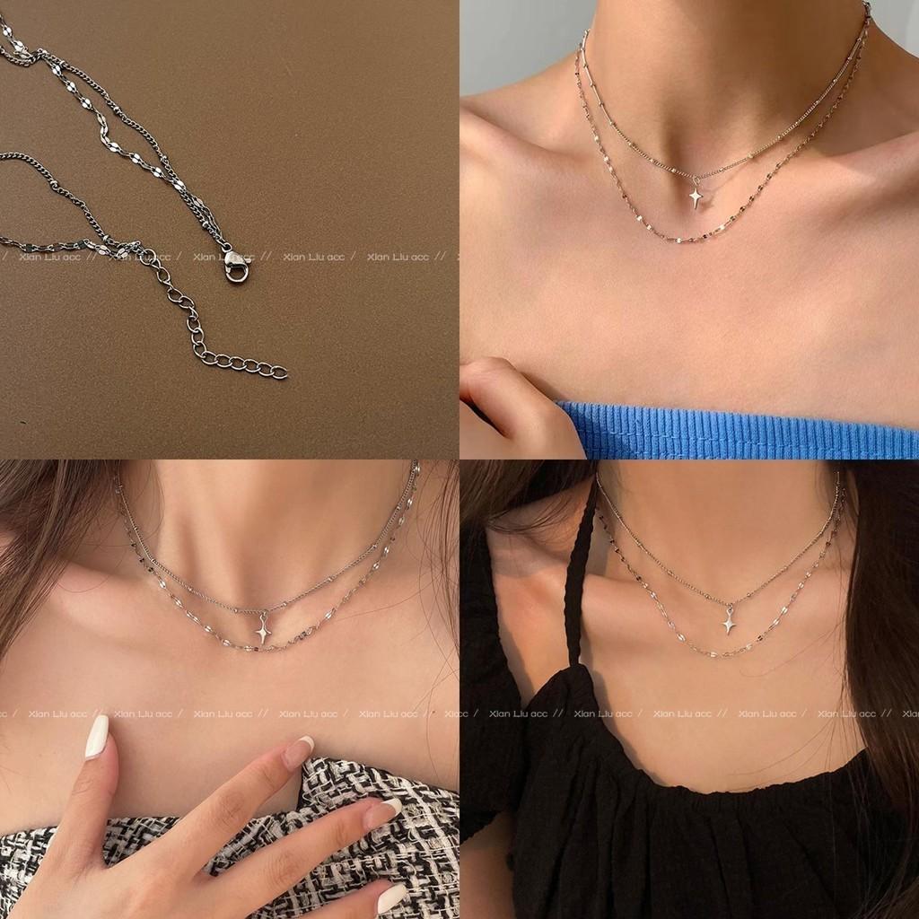 2022 New Arrival European And American Titanium Steel Necklace For Women Cool And Minimalist Lock Clavicle Chain