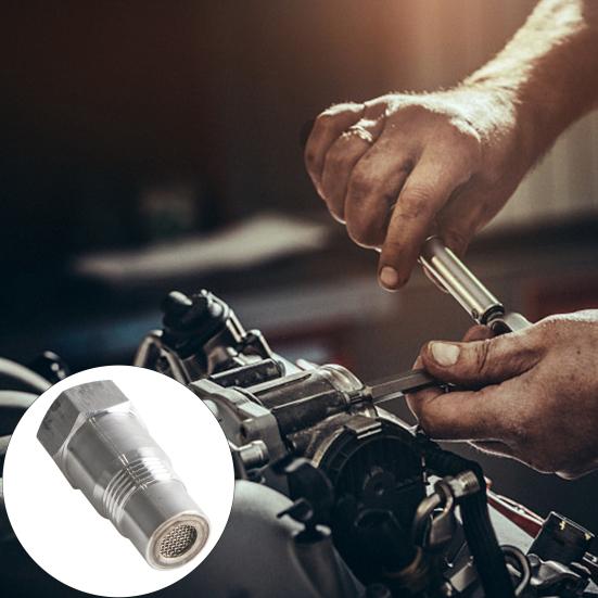Stainless Steel Extension Fitting with Filter Screen M18x1.5 Oxygen Sensor Adapter