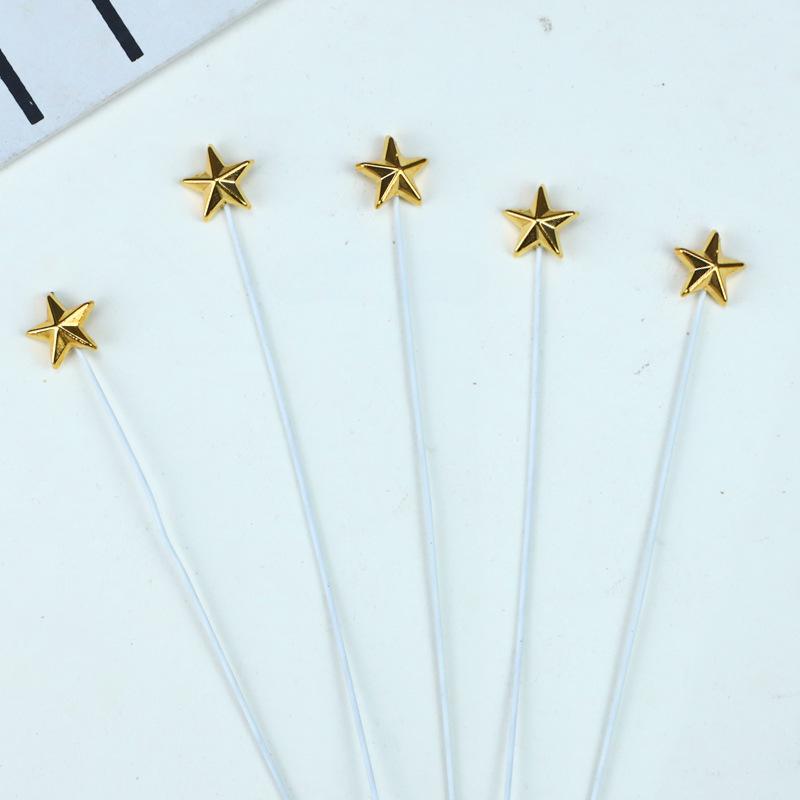 Mini, 3D Mini, Pentagram, Cake Decoration Plugin, Ornament, Wire, Pentagram, Star, Birthday Baking Accessories