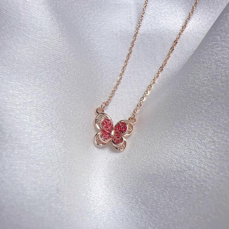 Butterfly Women's Necklace Simple Multi-Purpose Collarbone Chain for Girlfriend Jewelry Gift Wholesale