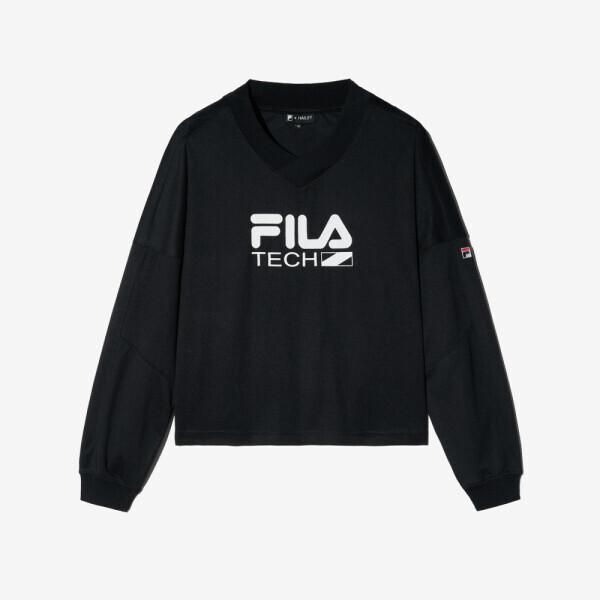Fila Hailey Bieber Sports Shirt Black Fs2poh2h91f Blk blacks/W80