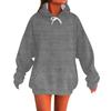 Women's Fashion Casual Long Sleeve Pullover Hooded Color Sweatshirt