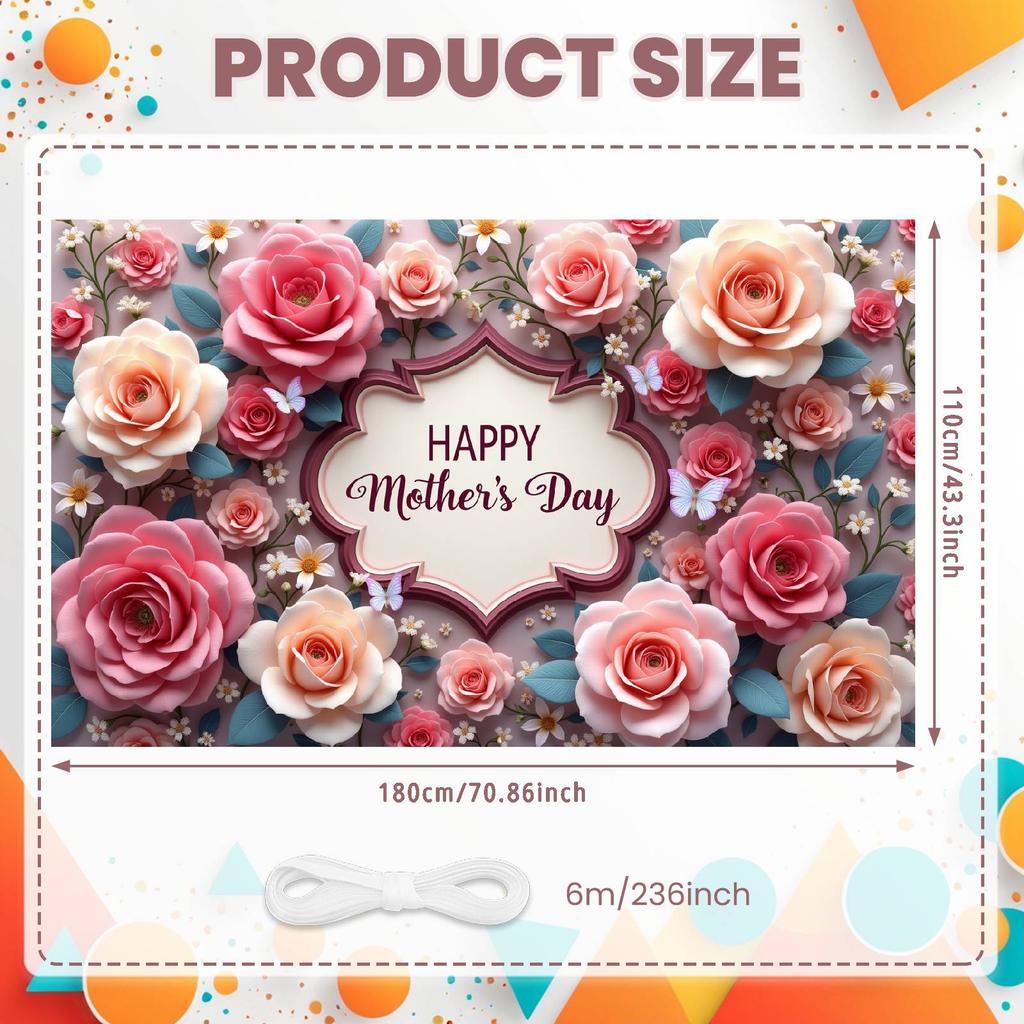 Happy Mother's Day Display Nature-inspired Happy Mom's Day Backdrop Mother's Day Celebration Background Woodland Theme