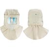 QWORK Sand Blasting Hood Cap, Shawl Sandblaster Protective Gear Mask, Anti Dust/Wind Sandblasting Tool Mask, Heat / Cut / Scratch Resistant Neck