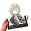 Silk Scarf Women'S Decoration High-End Small Square Scarf Versatile Trend Imitation Silk Scarf Tied Bag Streamer Thin Scarf