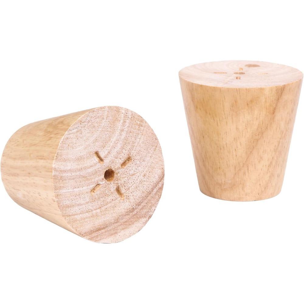 Wood Furniture Legs Cabinets Sofa Feet 2 Inch 4PCS Solid Wood Color Tapered